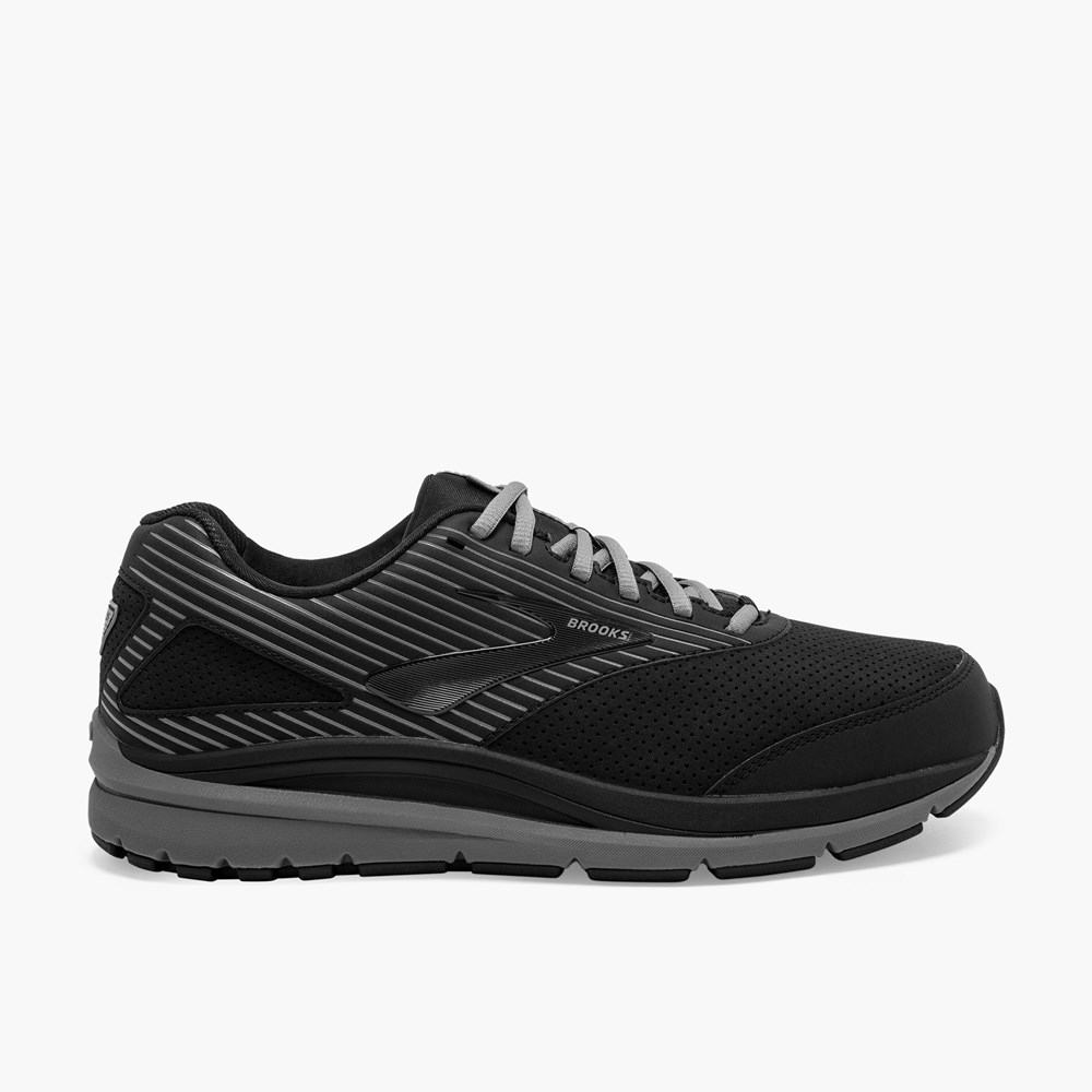 Chaussure Running Brooks Addiction Walker Suede Noir Noir Homme | PSY-2901837